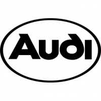 Pegatina con el logo Audi dentro de un ovalo