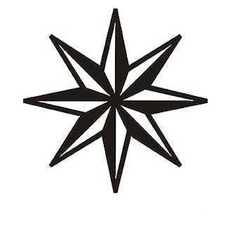 Estrella, Pegatina De Vinilo Versión V2g