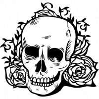 Calavera-flores