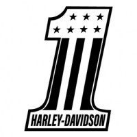 Adhesivo Harley Davidson Uno