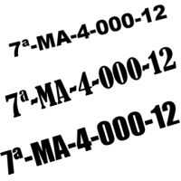 Matriculas para embarcaciones